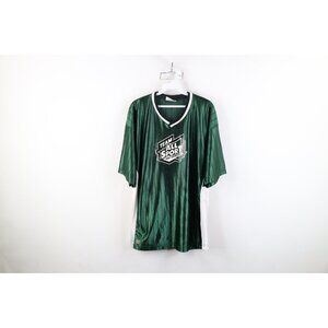 Vintage 90s Mens XL Spell Out All Sport Body Quencher Striped Jersey T-Shirt USA
